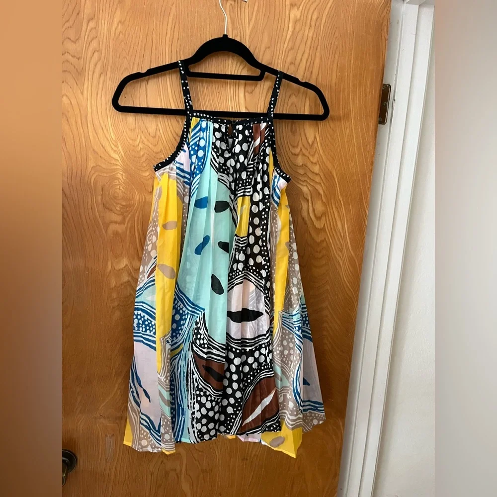 Diane von Furstenberg x babyGap pleated tank dress L